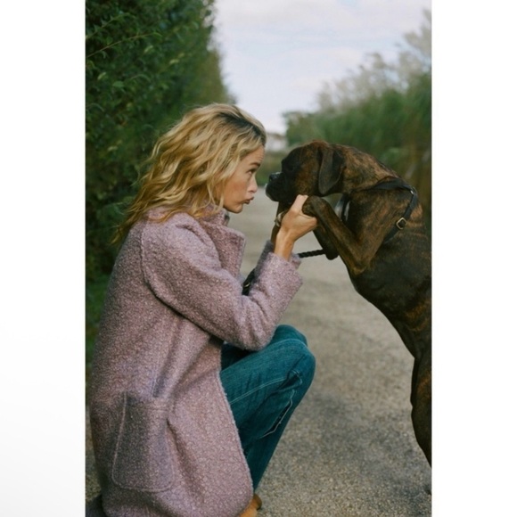 M135 // Anthropologie Greylin Windermere Boucle Cocoon Coat // S - Picture 5 of 16